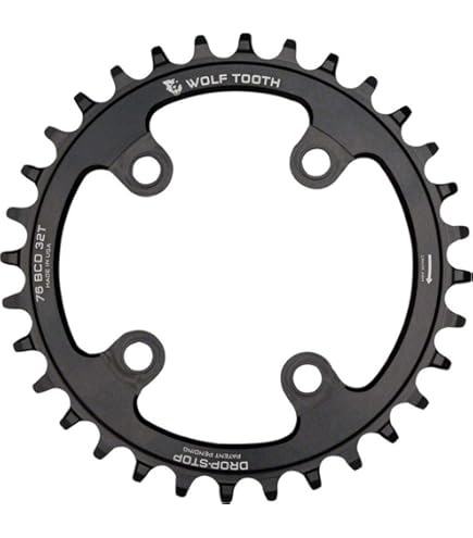 Amazon.com : Wolf Tooth 76 BCD Mountain Bike Chainring for SRAM