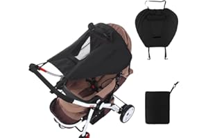 IBLUELOVER Universal Stroller Sun Shade UV Protection Baby Stroller Sun Cover Waterproof Stroller Cover with Viewing Window for Outdoor(Only Sun Cover)