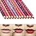 New 12 PCS Per Set Professional Lipliner Waterproof Pencil Lips Liner Pencil 15CM 12Colors