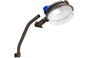 Juyace 18000lm LED Barn Light Dusk to Dawn Outdoor Lighting 120W 5000K Daylight Adjustable Angle Yard with Photocell IP65 Waterproof for Security Area