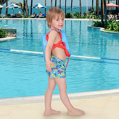 Megartico Kids' Swim Vest Swim Trainer Girls Buoyancy Swimwear Adjustable Safety Strap Boys Removable Swim Chest Float Aid Toddler