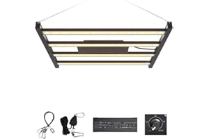CANAGROW CG2400 LED Grow Light for Indoor Plants 4x4ft Coverage with High Yield Diodes, Sunlike Full Spectrum Dimmable Growin