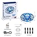 EACHINE UFO Flying Ball Drone for Kids, E111 Blue Hand Operated Induction Levitation UFO Mini Drone Easy Play Indoor and Outdoor Scoot Hover Drone Helicopter Toy for Kids Boys and Girls 6-12 Years
