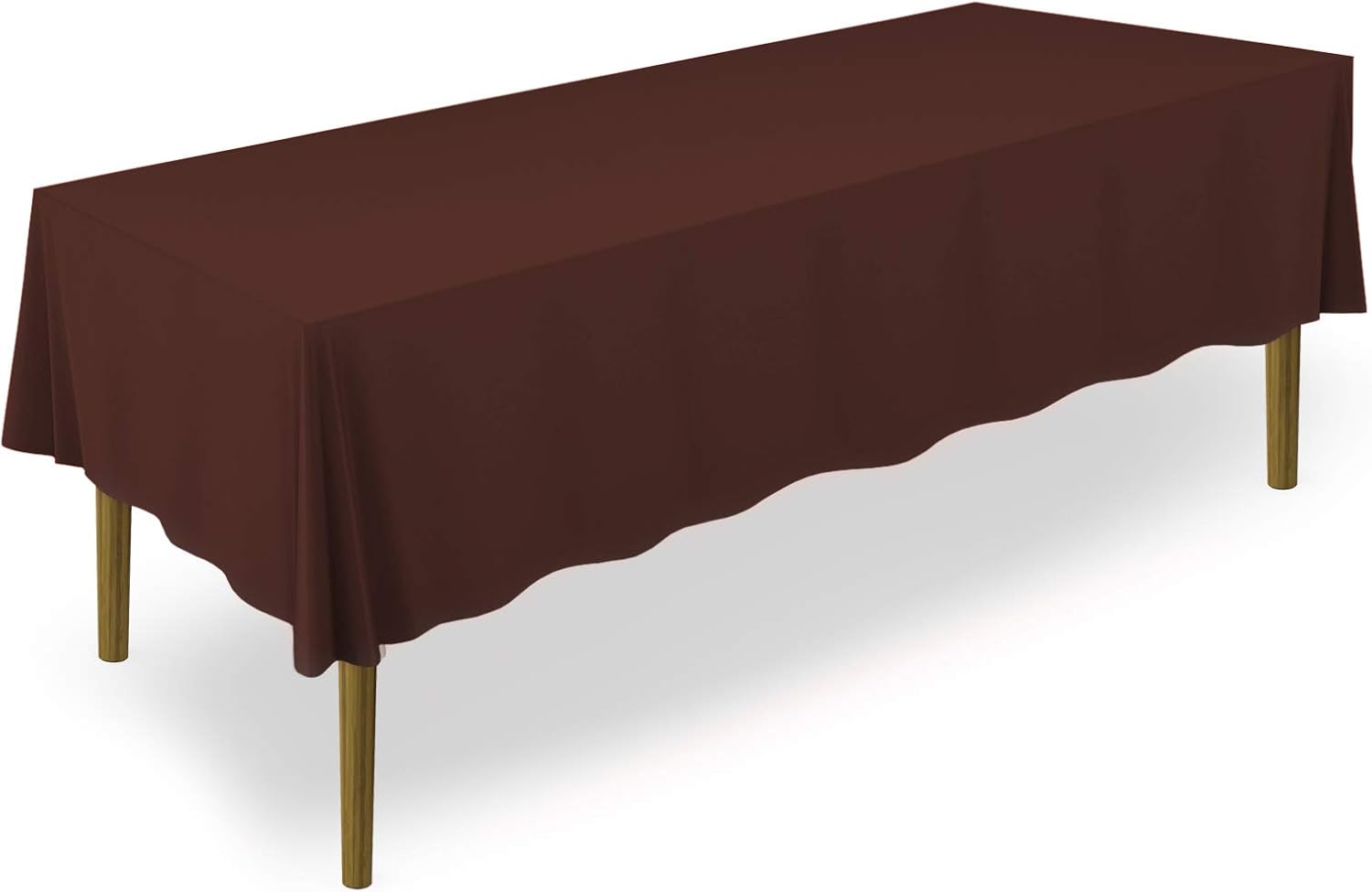 Lann's Linens - 90" x 132" Premium Tablecloth for Wedding/Banquet/Restaurant - Rectangular Polyester Fabric Table Cloth - White: Home & Kitchen