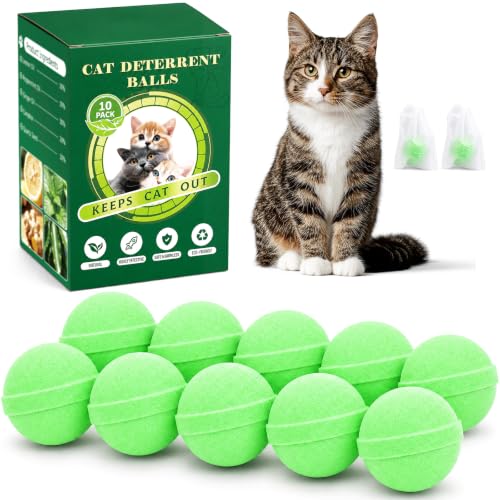Cat Repellent Outdoor & Indoor, Natural Peppermint Oil Cat Deterrent Outdoor, Cat