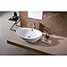 Luxier CS-004 Oval 23 in. Bathroom Ceramic Vessel Sink Art Basin in White