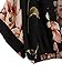 MakeMeChic Women's V Neck Floral Print Wrap Top Surplice Chiffon Crop Blouse