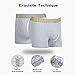 Mens Boxer Briefs Cotton Gray Mens Underwear Men Pack Of 3，Boxer Briefs Pack For Men and Boys M
