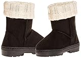 Sara Z Toddler Girls Lug Sole Winter Boot With Fold-Over Sweater Cuff (See More Colors & Sizes)