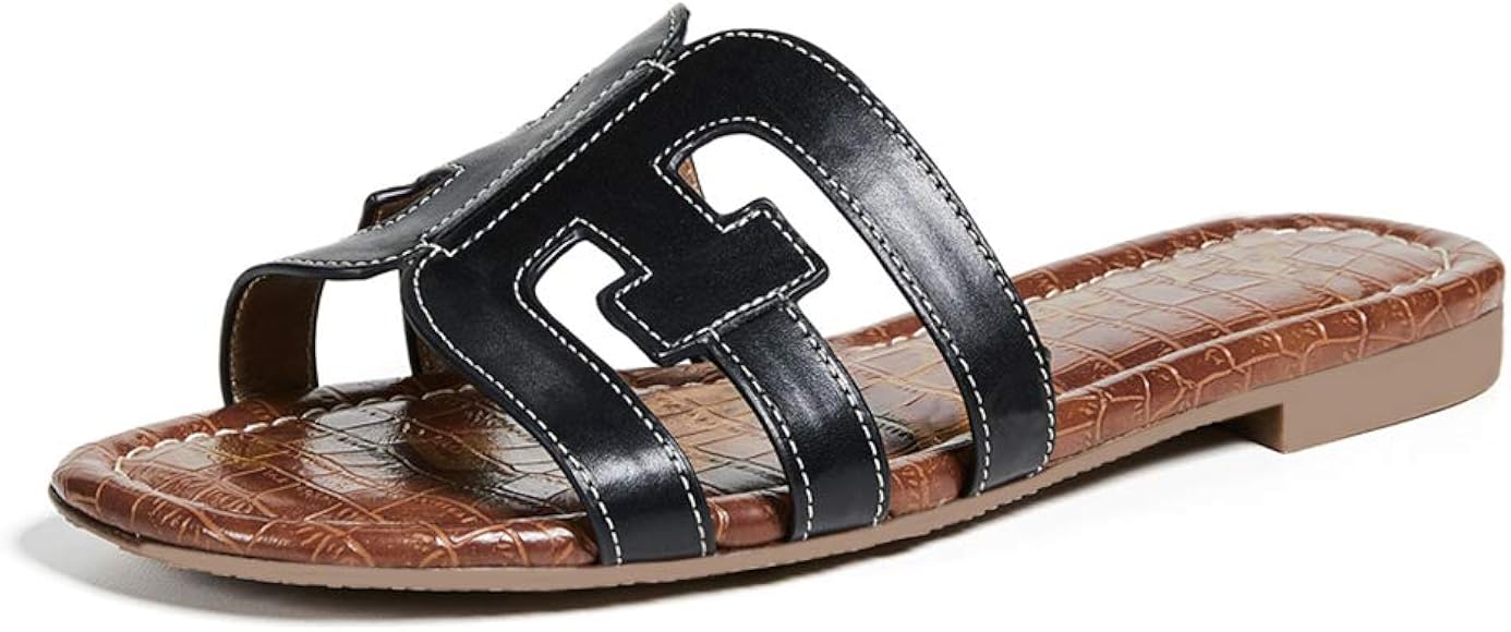 flat slip on sandals