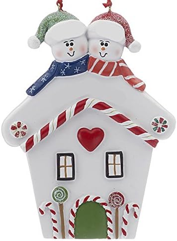 Amazon レッドハート家カップルクリスマスオーナメント インテリア オンライン通販