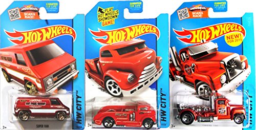 hot wheels fire truck set