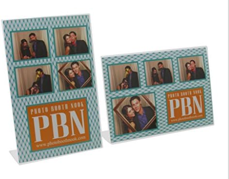 Photo Booth Nook Acrylic Picture Frames Bundle. Bundle Includes 3 Vertical 4x6 Photo Frames and 3 Horizontal 6x4 Photo Frames - all Clear Acrylic Frames.