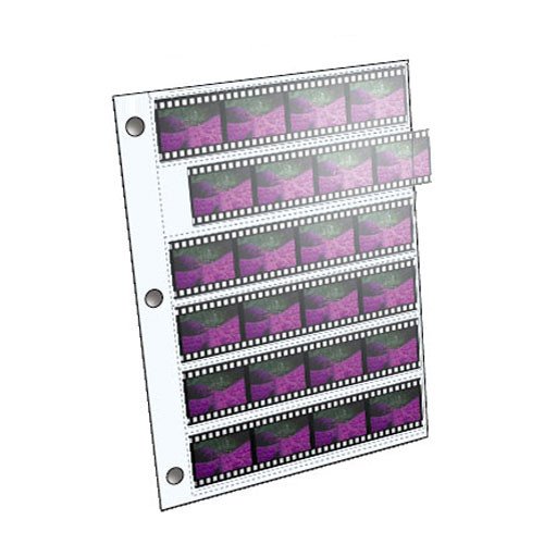 Clearfile ClearFile Archival Pages f/35mm Negatives 6 4 Frame Strips