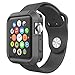 Apple Watch Case - Poetic [Turtle Skin Series] Apple Watch 38mm Case - Protective Silicone Case For Apple Watch 38mm (2015) Black (3-Year Manufacturer Warranty From Poetic)
