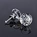 Outus 12 Pieces Diamond Shape Crystal Glass Cabinet Knobs for Cupboard and Drawer, Clear