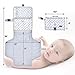 Portable Changing Pad by Lil Darlings - Travel Friendly Portable Changing Station with Storage and Detachable Mat - Ideal for Baby Showers - Extra Sponge Inner and Pillow for a Convenient Clean Change