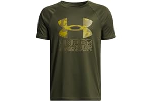 Under Armour Boys Tech Hybrid Print Short Sleeve T Shirt