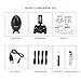ScharkSpark Drone with Camera and Live Video, UAV, 6-Axis Gyro 4 Channels Hobby RC Quadcopter Mini Drone with Headless Mode for Beginner, Easy to Control, Flying Egg, Black by