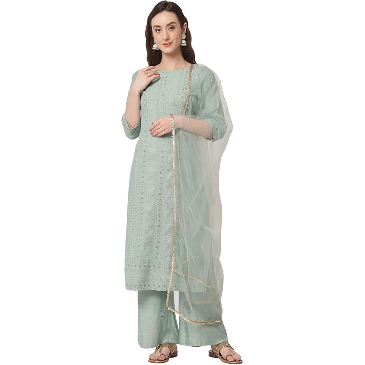 Vtido De Rayón Amarillo Kurta Rosa Para Mujer, Conjunto De Pantalón Indio, Salwar Kameez Kurti / Ropa Del Mundo