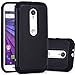 Moto G (3rd Gen) Case, LK [Shock Absorption] Hybrid Dual Layer Armor Defender Protective Case Cover for Motorola Moto G 3rd Generation 2015 (Black)
