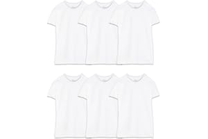 Fruit of the Loom mens Stay Tucked Crew T-shirt Underwear, Big Man - White 6 Pack, 4X-Large US
