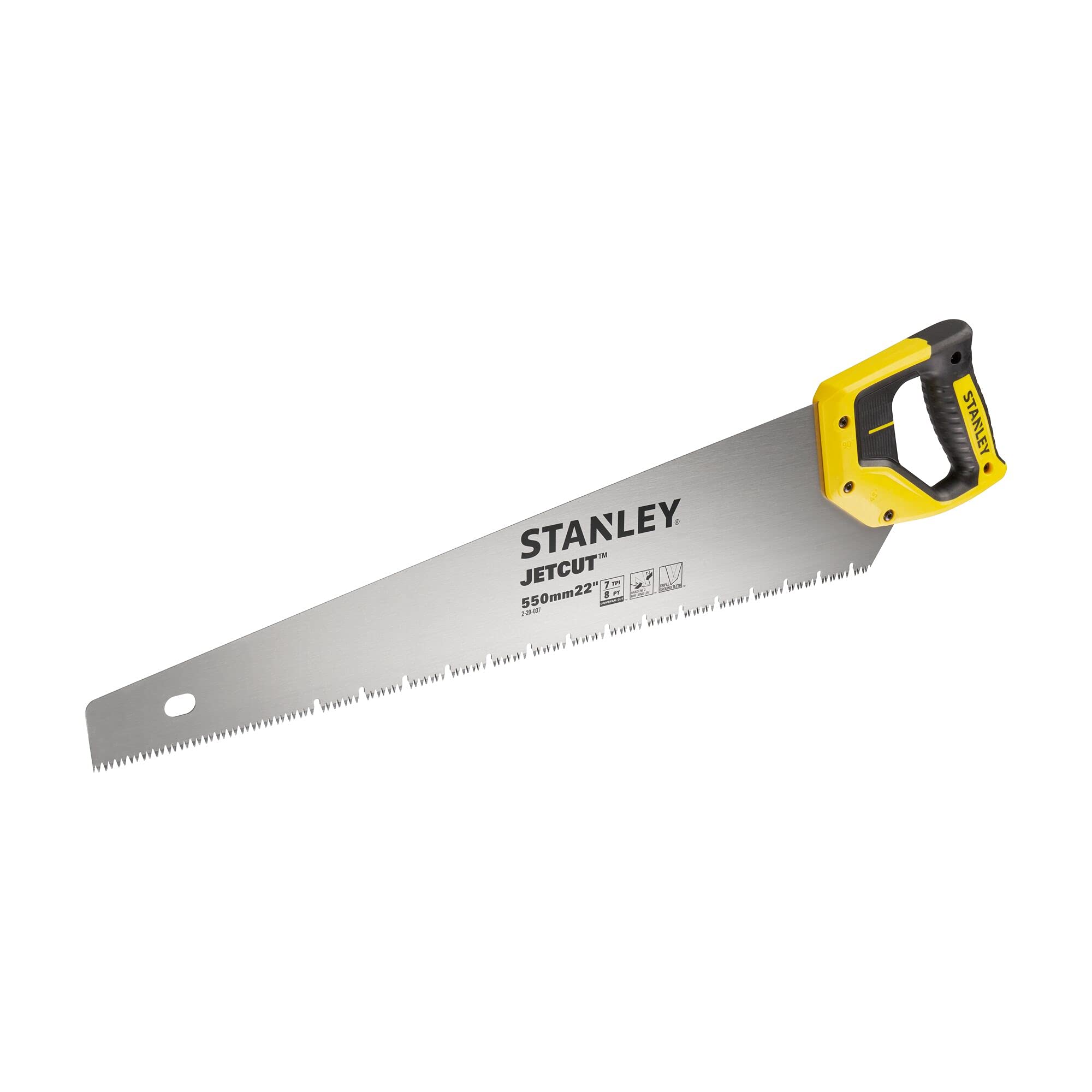 Stanley 2-20-037 "Jetcut" Plaster Handsaw, Multi-Colour, 550 mm