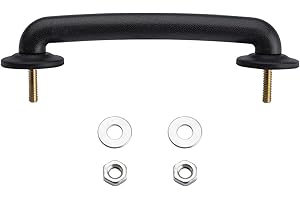 Kaloeou Hood Footman Loop Front Windshield Hold Down Bracket 55176422 Fits for 1997-2006 Wrangler TJ 2007-2018, Wrangler JK Black Engine Hood Handle