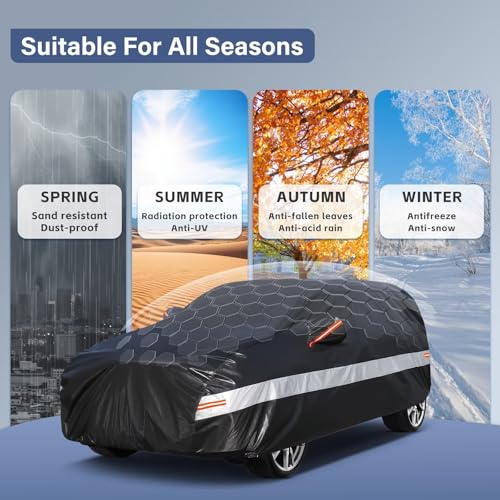 Holthly SUV Car Cover Fit for Range Rover Sport (2013-2026) 10 Layers Full Tarpaulin 100% Waterproof Dust Wind Rain UV Protection