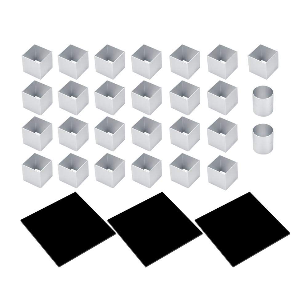 3D Metal Cube Cake Mold Three-Layer Rotation Mousse Cake Dessert Bake Mold Tool