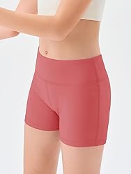 Haloumoning Girls Athletic Shorts Kids High Waisted