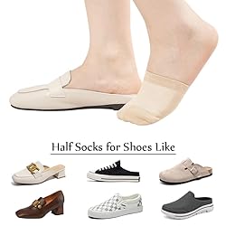 Women's Toe Socks for Mules, Half Socks for Women