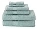 Ariv Collection Premium Bamboo Cotton 6-Piece Towel Set (2 Bath Towels, 2 Hand Towels and 2 Washcloths) - Natural, Ultra Absorbent and Eco-Friendly (Duck Egg)