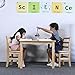 ECR4Kids 24in Square Hardwood Table with 22in Legs, Kids Furniture, Honey