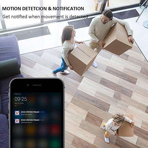Ctronics WiFi Camera Outdoor, 1080P Wireless Security IP Camera with 110°Wide View, Two-Way Audio, Instant Notification of Motion Detection, 98ft Night Vision, White - Thumbnail 7