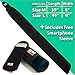 Only1MILLION Waist Trimmer Belt and Smartphone Neoprene Sleeve – Waist Sauna for Accelerated Weight Loss and Toxin Clearance – Workout Tummy Belt Acting Like a Portable Sauna (Black, Size L)