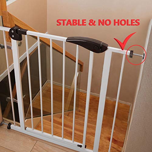 8MM Threaded Spindle Rods, PRObebi Pressure Gates Threaded Spindle Rods with Adjustment Wheel Baby Gate Accessories Spindle Screw Bolts, 4 Pack, Brown
