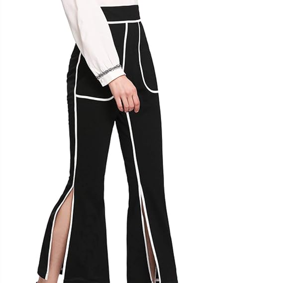 plus size side stripe trousers