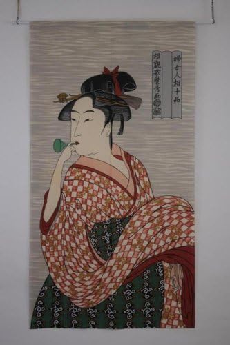 Made in Japan Noren Curtain Tapestry Ukiyoe Bidoro