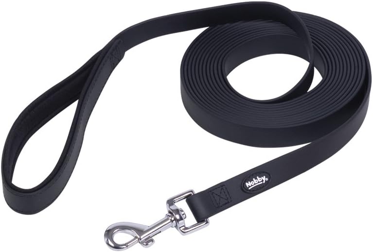 Nobby Cover Tracking Leash, 5 m/20 mm, Black, Medium