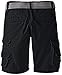 Lee Big Boys' Dungarees Belted Wyoming Cargo Short, Black, 12