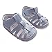 Kuner Baby Boys Genuine Leather Soft Bottom Sandals First Walkers Shoes (12.5cm(12-18months), Blue-1)