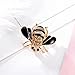Kercisbeauty Bee Rhinestones Gold Brooch Pin for Women Teen Girls Delicate Collar Pin Badge Gift Girlfriend Birthday Gift Her Party Accessories Unisex Brooch for Backpacks Men Suit