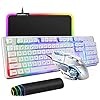 Wired-USB-Gaming-Keyboard-Mouse-Combo-Set-104-Keys-LED-Rainbow-Backlit-12-Multimedia-Keys-Gaming-Keyboard-2400DPI-6-Buttons-Optical-Mouse10-Lighting-Modes-RGB-Mice-Pad-Compatible-with-PC-Laptop-Mac Wired Gaming Keyboard and Mouse Combo, 104 Key LED Rainbow Backlight USB FN Multifunction Key Membrane Keyboard + 2400…