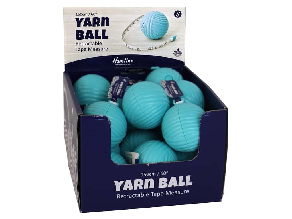 Hemline Yarn Ball Retractable Tape Measure - 150cm/60"