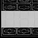 Hanging Display Tabs with Large Adhesive, Slot Hole Peel and Stick Plastic Hang Tabs for Retail, 500 Pieces