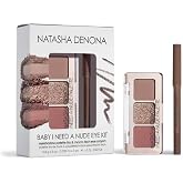 Natasha Denona BABY I NEED A NUDE EYE KIT - Baby Eyeshadow Palette &amp; Macro Tech Eye Crayon Kit + Bonus Premium Korean Sheet Masque with Collagen