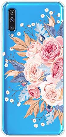 Huphant kompatibel mit Samsung Galaxy A50 hülle Silikon Transparent