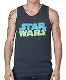 Star Wars Men's Simple Tank T-Shirt, Navy Heather, X-Large
