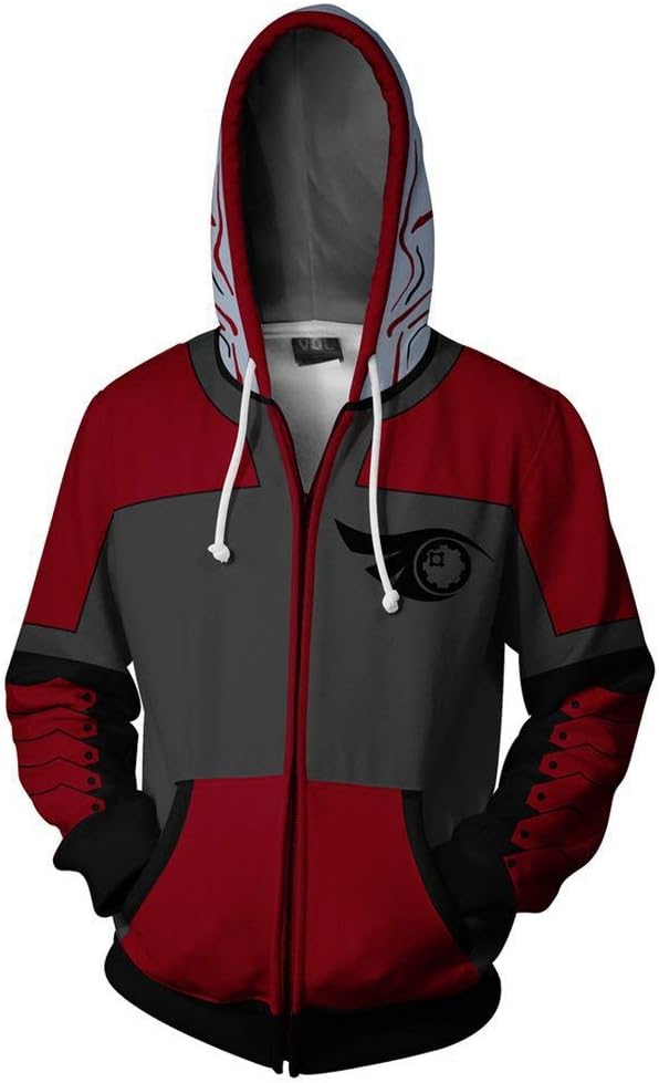BEAUTYL Hoddie Cosplay Anime Sweater 3D Printed Sweater RWBY Autumn and Winter Zipper Hooded Jacket